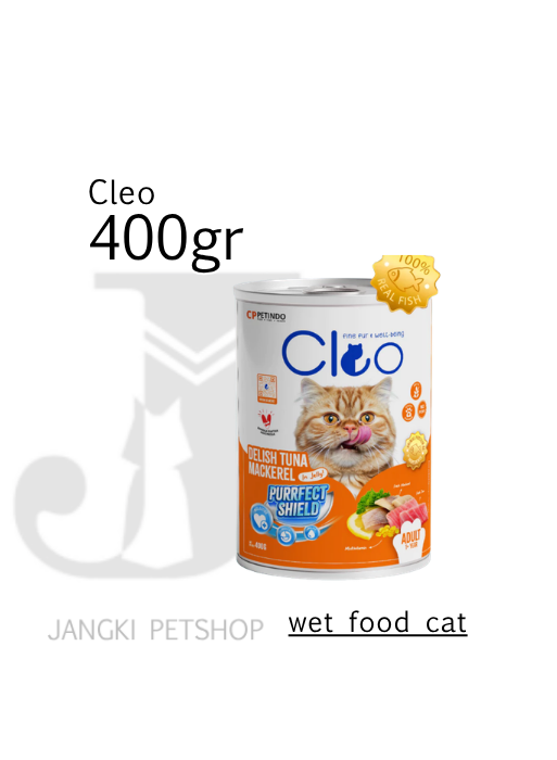 Cleo Makarel in Jelly 400 gr - Makanan Kering Kucing 400 gr