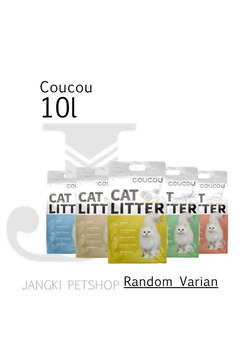Coucou Cat Litter 10 L (Random Varian) - Pasir Kucing 10 L