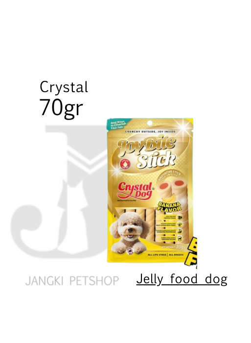Crystal Dog Joybite Stick Banana 70 gr - Snack Anjing 70 gr