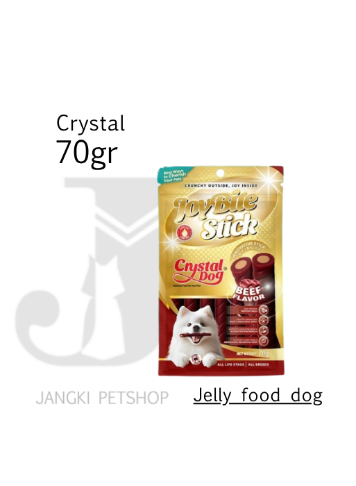 Crystal Dog Joybite Stick Beef 70 gr - Snack Anjing 70 gr