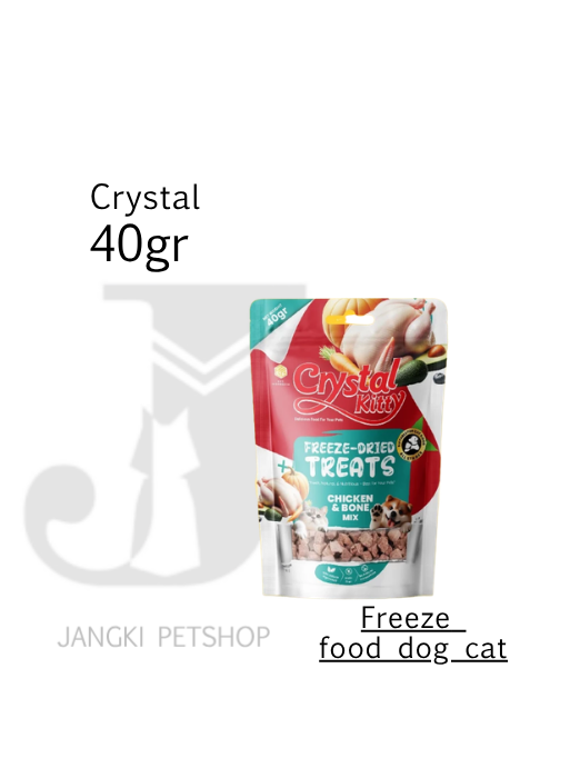 Crystal Kitty Treats Chicken Bone 40 gr - Snack Kucing 40 gr