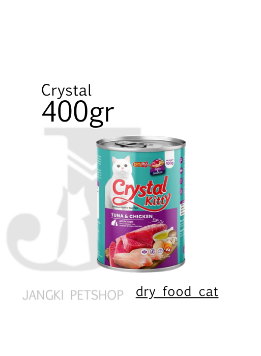Crystal Kitty Tuna & Chicken 400 gr kl - Makanan Kaleng Kucing 400 gr