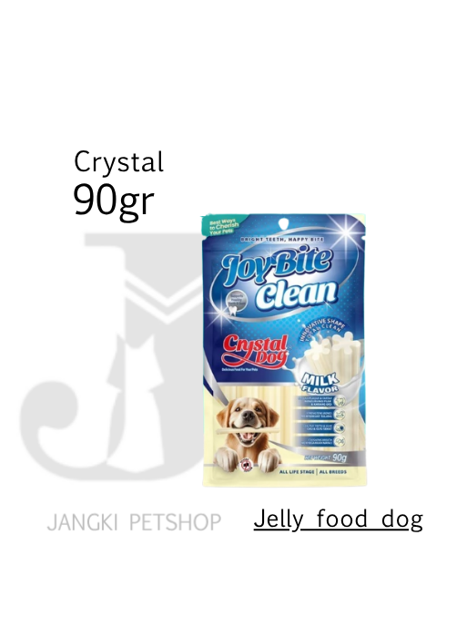 Crystal Dog Joybite Clean Milk 90 gr - Snack Anjing 90 gr