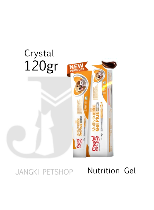 Crystal Kitty Pet Nutrition Gel Salmon 120 gr - Vitamin Kucing 120 gr
