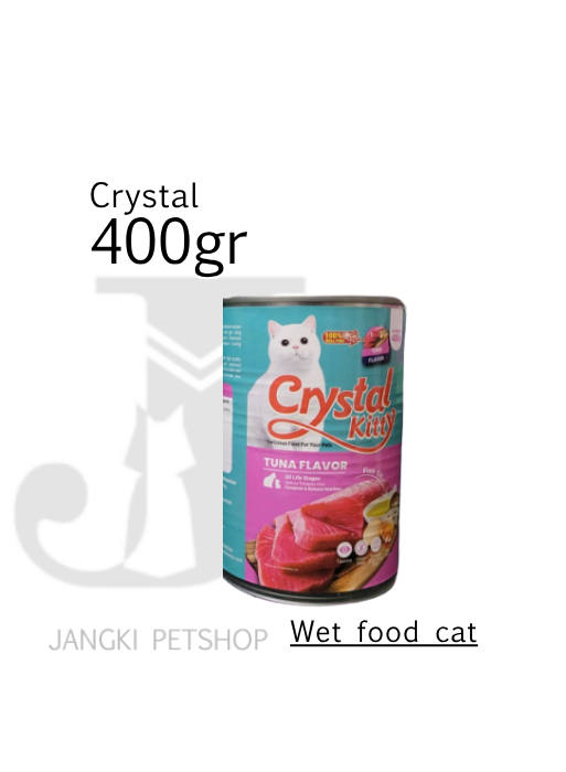 Crystal Kitty Tuna 400 gr kl - Makanan Kaleng Kucing 400 gr