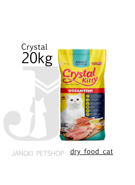 Crystal Kitty Adult Ocean Fish 20 kg - Makanan Kering Kucing 20 kg