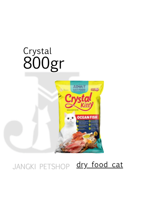 Crystal Kitty Adult Ocean Fish 800 gr - Makanan Kering Kucing 800 gr