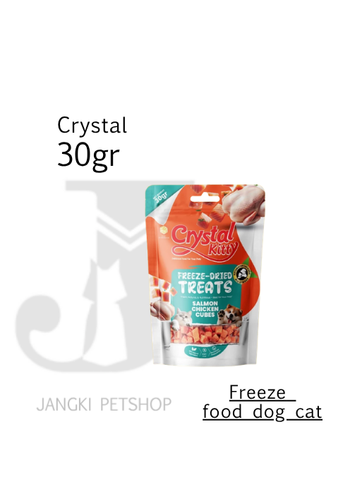 Crystal Kitty Treats Salmon Chicken 30 gr - Snack Kucing 30 gr