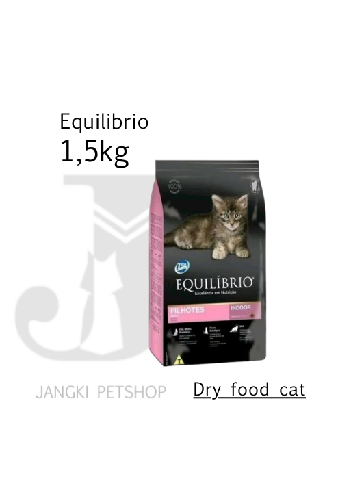 Equilibrio Cat Indoor Kitten 1,5 kg - Makanan Kering Kucing 1,5 kg