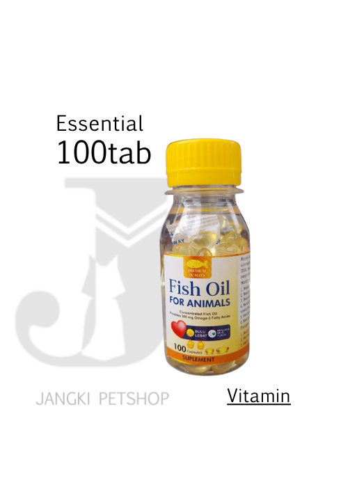 Esential Fish Oil 100 tab - Vitamin Hewan 100 tab