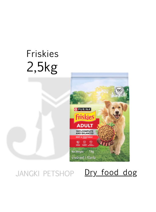 Friskies Dog Adult Beef 2,5 kg - Makanan Kering Anjing 2,5 kg