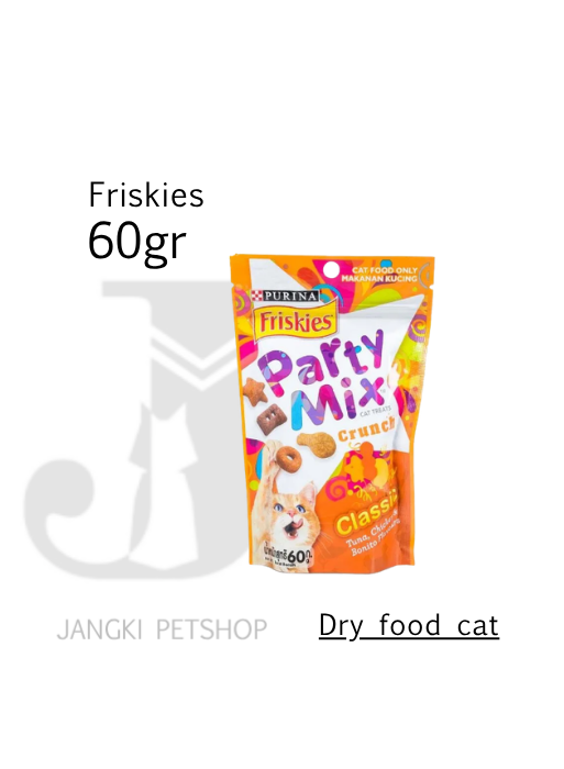Friskis Party Mix Classic 60 gr - Snack Kucing 60 gr