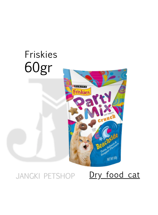 Friskis Party Mix Beach Side 60 gr - Snack Kucing 60 gr