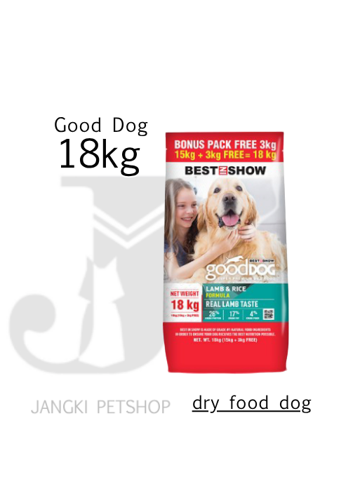 Best In Show Good Dog Adult Lamb 18 kg - Makanan Kering Anjing 18 kg