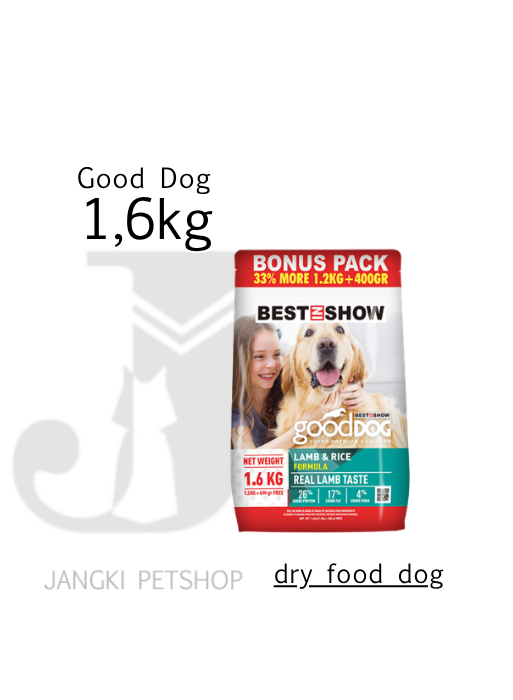 Best In Show Good Dog Adult Lamb 1,6 kg - Makanan Kering Anjing 1,6 kg