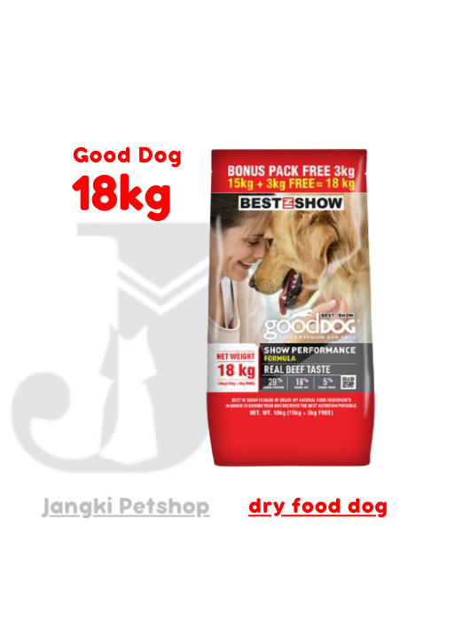 Best In Show Good Dog Adult Performance 18 kg - Makanan Kering Anjing 18 kg