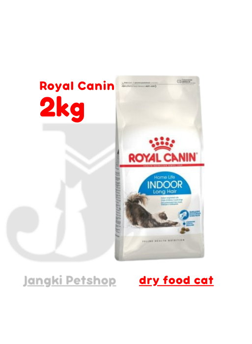 Royal Canin Indoor 27 Long Hair (2kg) Dry Makanan Kucing - Feline Health Nutrition