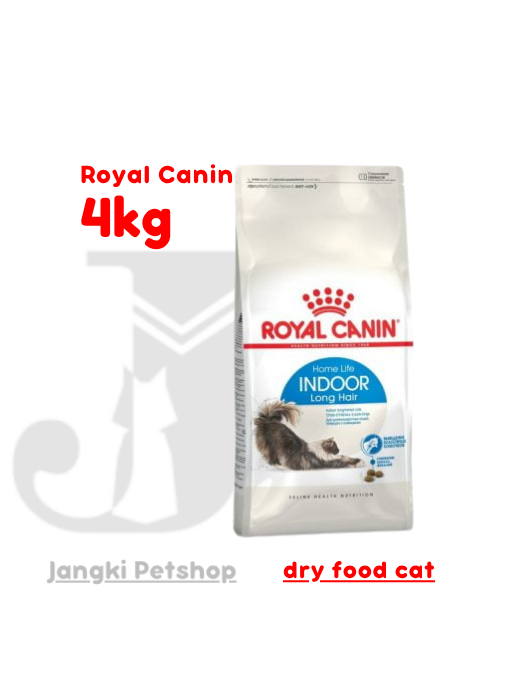 Royal Canin Indoor 27 Long Hair (4kg) Dry Makanan Kucing - Feline Health Nutrition