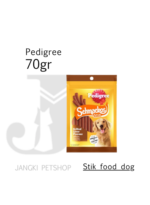 Jerky Schmackos Grill Liver 70 gr - Snack Anjing 70 gr