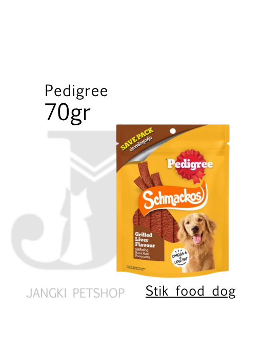 Jerky Stix Schmackos Grill Liver 70 gr - Snack Anjing 70 gr