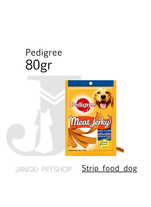 Jerky Strip Chicken 80 gr - Snack Anjing 80 gr