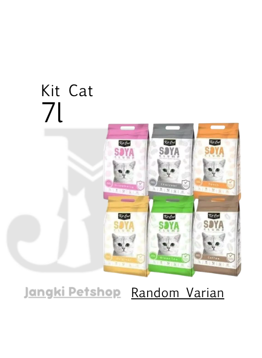 Kit Cat Tofu Soya 7 L (Random Varian) - Pasir Kucing 7 L