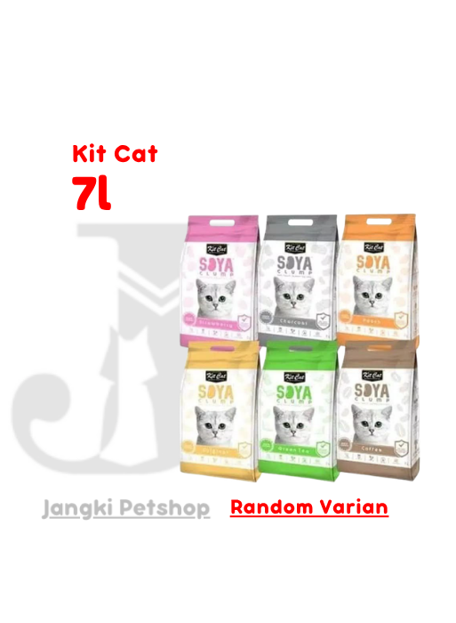 Kit Cat Tofu Soya 7 L (Random Varian) - Pasir Kucing 7 L