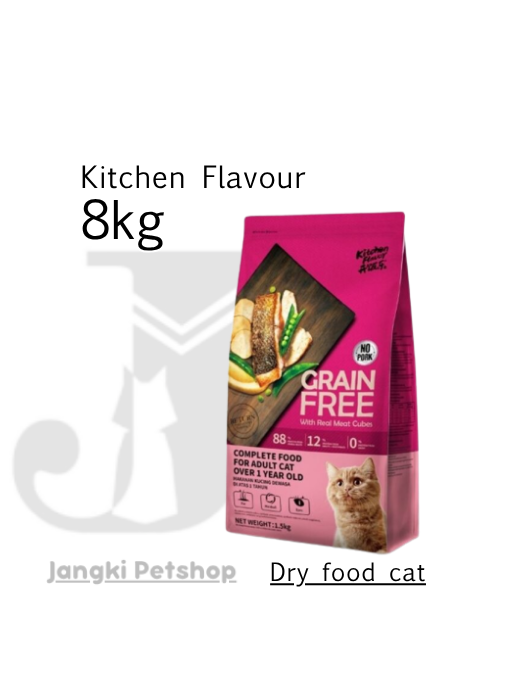 Kitchen Flavour Cat Adult Grain Free 8 kg - Makanan Kering Kucing 8 kg