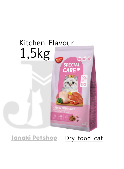 Kitchen Flavour Cat Hair & Skin 1,5 kg - Makanan Kering Kucing 1,5 kg