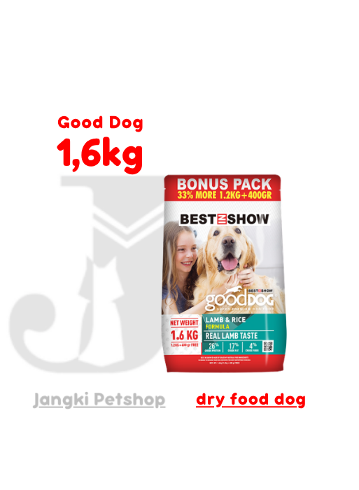Best In Show Good Dog Adult Lamb 1,6 kg - Makanan Kering Anjing 1,6 kg