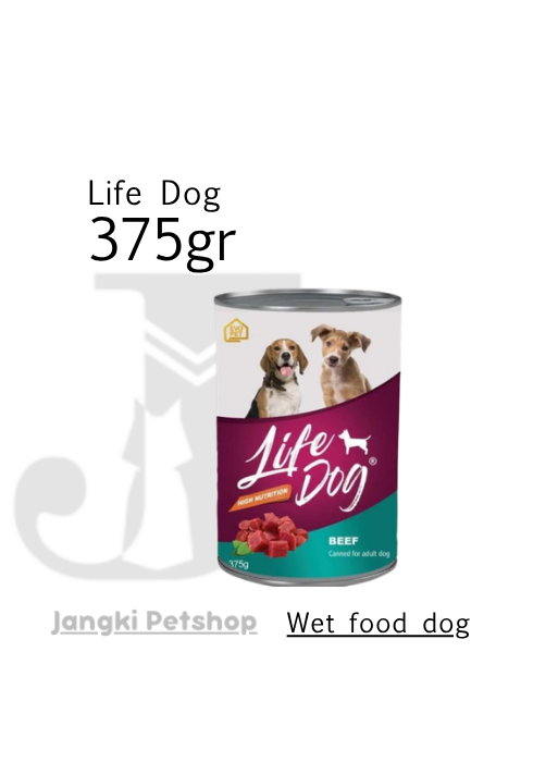 Life Dog Beef 375 gr - Makanan Kering Anjing 375 gr