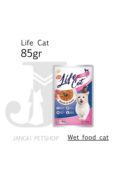 Life Cat Pouch CIG Kitten Skipjack 85 gr - Makanan Pouch Kucing 85 gr