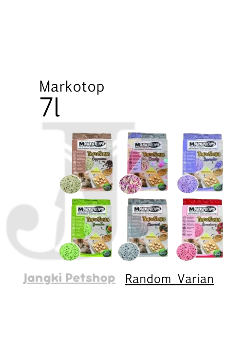 Markotop Tofu Soya 7 Lt (Varian Random) - Pasir Kucing 7 Lt