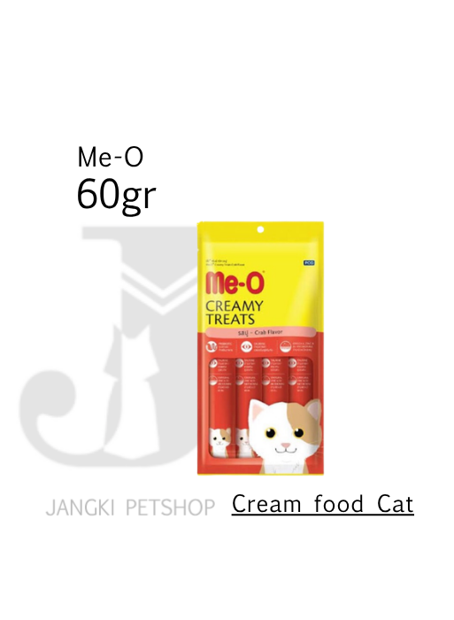 Me-o Creamy Crab 60 gr - Snack Kucing 60 gr