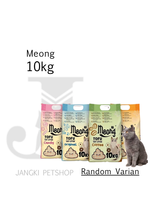 Meong Tofu Soya 10 kg (Random Varian) - Pasir Kucing 10 kg