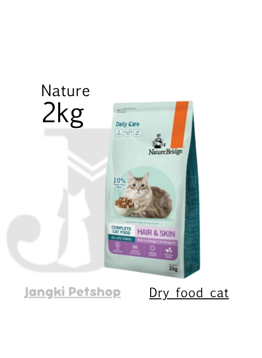 Nature Bridge Cat Adult Hair & Skin All Life 2 kg - Makanan Kering Kucing 2 kg