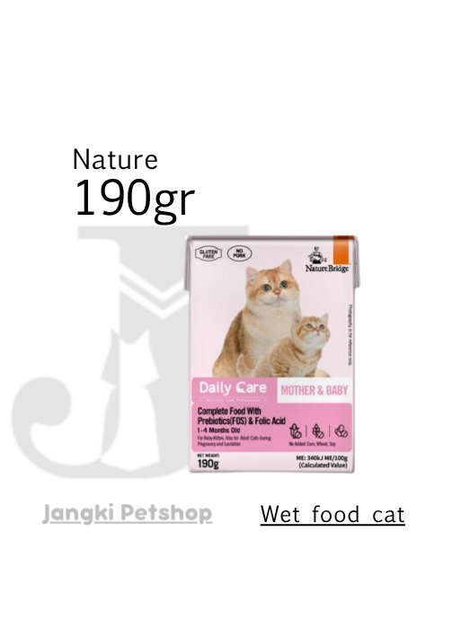 Nature Bridge Cat Mother & Baby Kitten 190 gr - Makanan Kering Kucing 190 gr