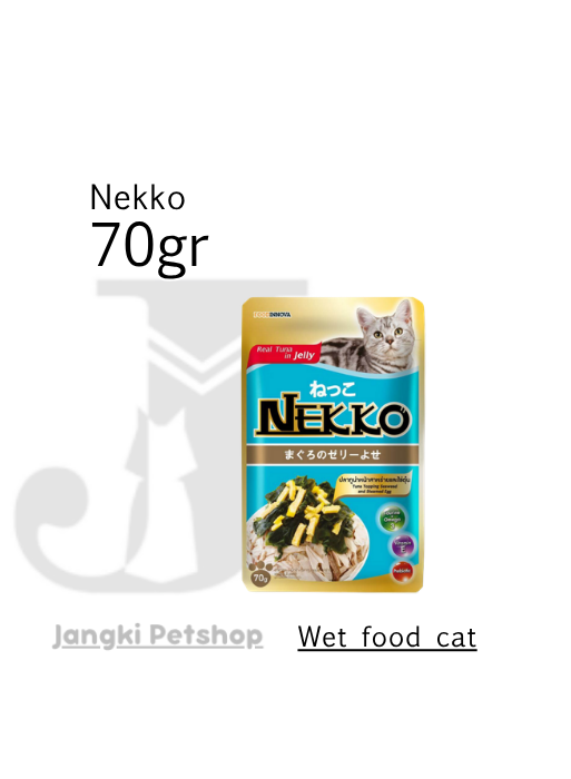 Nekko Pouch Tuna Whole Loin & Seaweed Steamed Egg 70 gr - Makanan Pouch Kucing 70 gr