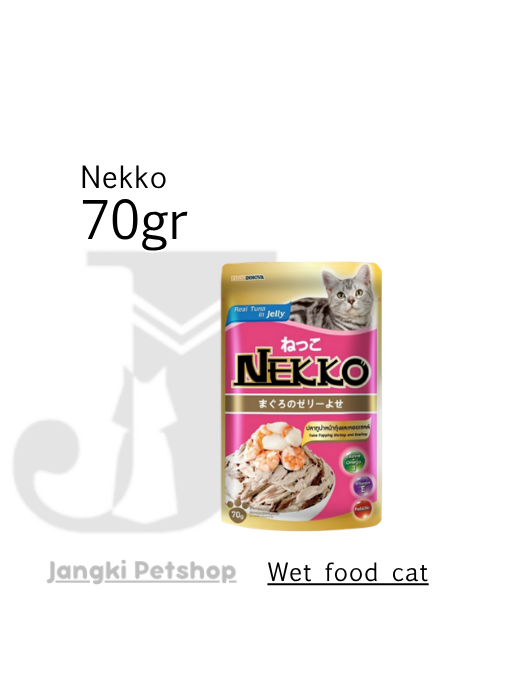 Nekko Pouch Tuna Whole Loin & Shrimp Scallop 70 gr - Makanan Pouch Kucing 70 gr