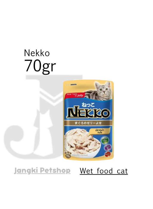 Nekko Pouch Tuna Whole Loin No Topping 70 gr - Makanan Pouch Kucing 70 gr