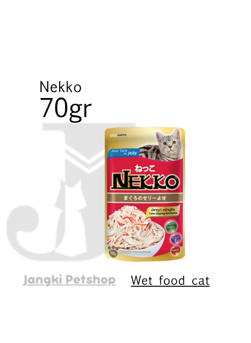 Nekko Pouch Tuna Whole Loin & Kanikama 70 gr - Makanan Pouch Kucing 70 gr