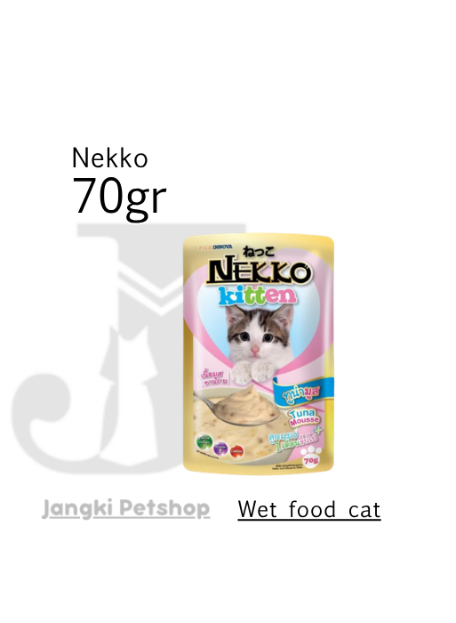 Nekko Pouch Kitten Tuna Mousse 70 gr - Makanan Pouch Kucing 70 gr