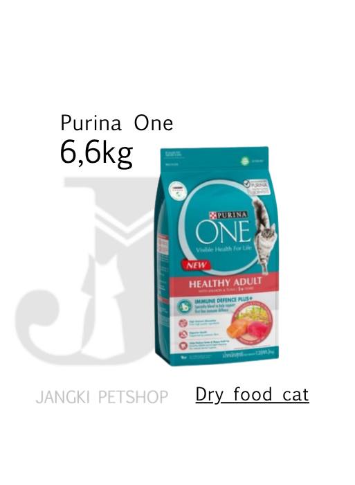 Purina ONE Adult Salmon Tuna 6,6 kg - Makanan Kering Kucing 6,6 kg