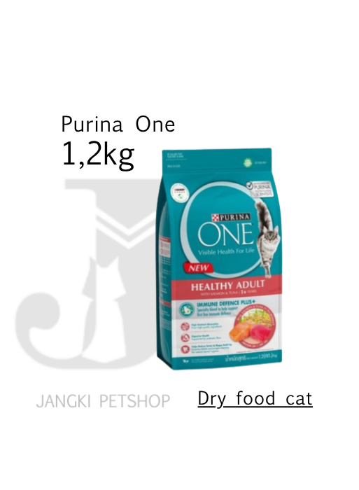 Purina ONE Adult Salmon Tuna 1,2 kg - Makanan Kering Kucing 1,2 kg