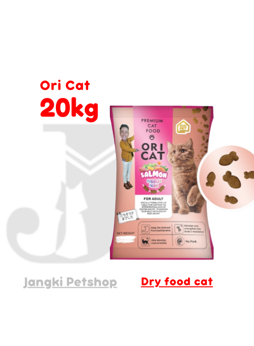 Ori Cat Adult Salmon 20 kg (Ikan) - Makanan Kering Kucing 20 kg