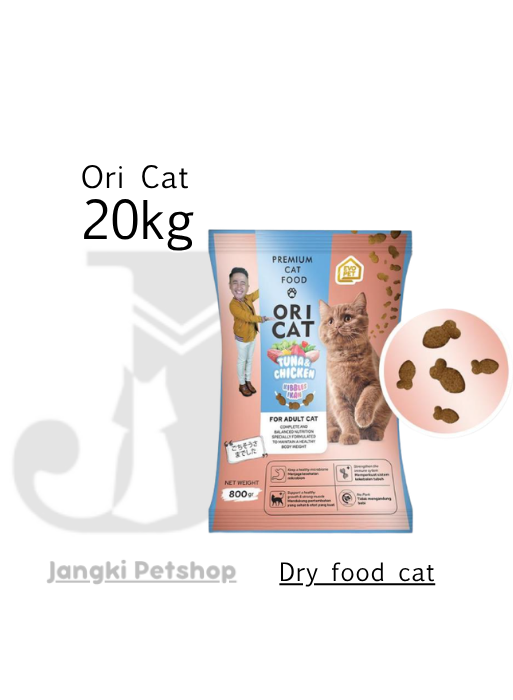 Ori Cat Adult Chicken & Tuna 800 gr - Makanan Kering Kucing 800 gr