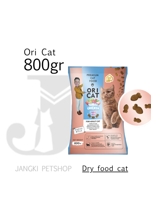Ori Cat Adult 800 gr (Ikan) - Makanan Kering Kucing 800 gr