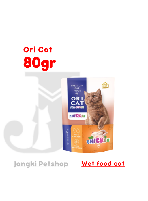 Ori Cat Pouch Chicken 80 gr - Makanan Pouch Kucing 80 gr