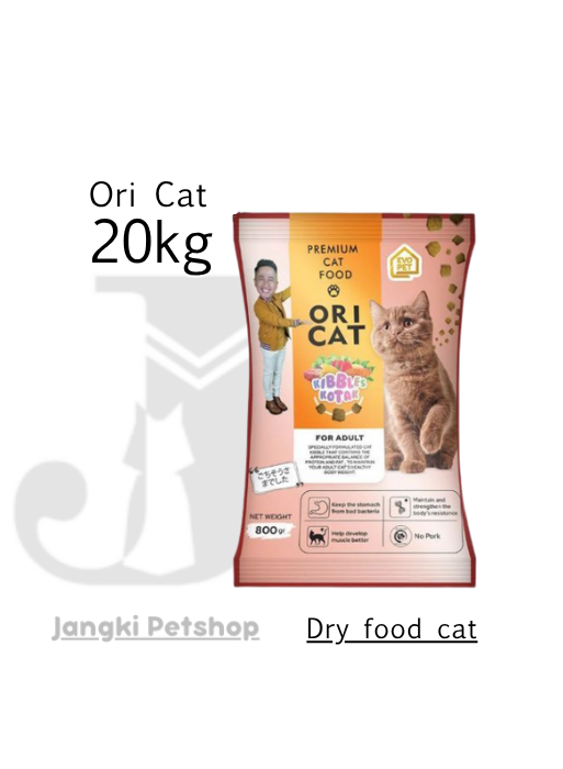 Ori Cat Adult Salmon 20 kg (Kotak) - Makanan Kering Kucing 20 kg