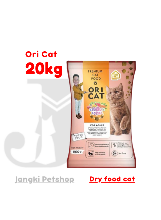 Ori Cat Adult Salmon 20 kg (Kotak) - Makanan Kering Kucing 20 kg